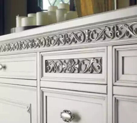Sideboard Kommode Anrichte Wohnzimmer Massiv Holz Schrank Möbel Weiß