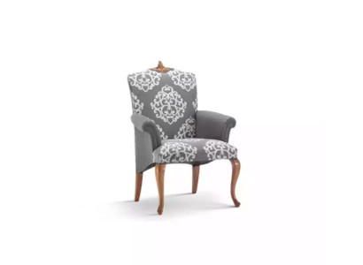 Sessel Wohnzimmer Design Elegantes Möbel Grau Klassisch 1 Sitzer Luxus