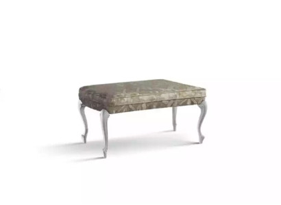 Design Hocker Bank Luxus Pouf Möbel Polsterhocker Sitzhocker Grau Neu