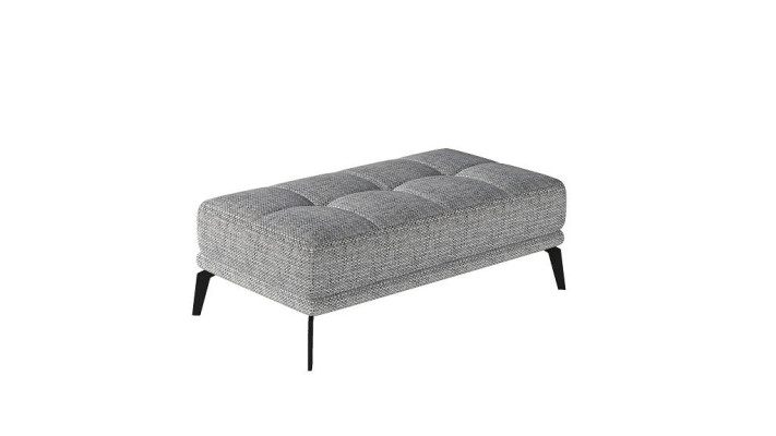 Lounge Fußhocker Hocker xxl Club Ottomane Pufa Leder Textil Ottoman Designer Neu