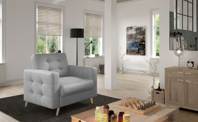 Sessel Designer Stuhl Polster Relax Stoff Textil Lounge Neu Fernseh 1 Sitzer