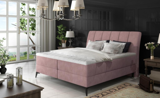 Polster Design Bett Luxus Doppel Hotel Betten Ehe Schlaf Zimmer Textil 180x200cm