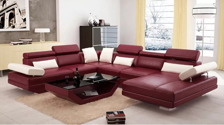 Ecksofa Wohnzimmer Design Moderne Eckcouch Lederpolster Couch Sofa