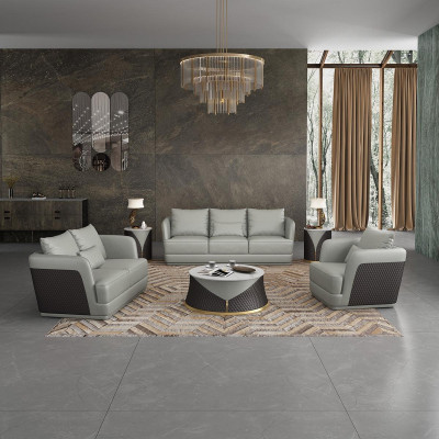 Ledersofa Couch Wohnlandschaft 3 2 1 Sitzer Garnitur Design Modern Sofa Couchen