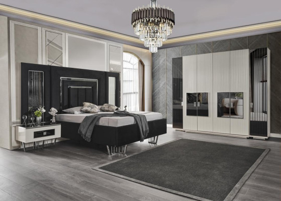 Kleiderschrank Schrank Luxus Holz Schränke Design Möbel Schlafzimmer Weiß Neu