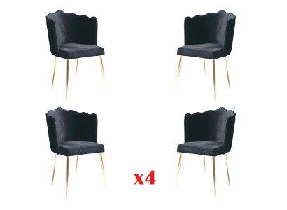 Esszimmer Set Essgruppe Modern Edelstahl 4tlg Set Stuhl Garnitur
