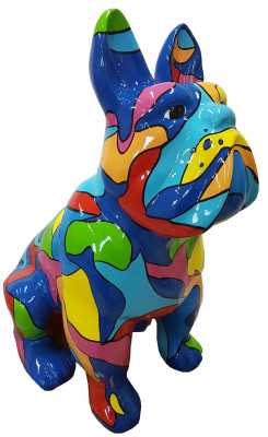 Design Figuren Skulpturen Moderne Bulldogge Skulptur Deko Dekoration Garten