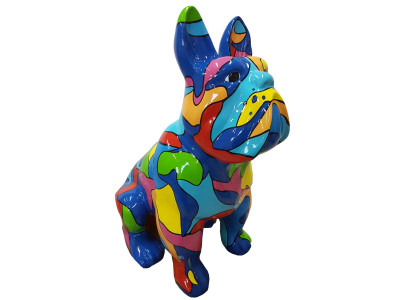 Design Figuren Skulpturen Moderne Bulldogge Skulptur Deko Dekoration Garten