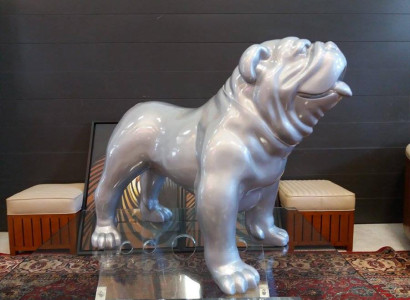  Design Skulpturen Figuren Moderne Bulldogge Skulptur Deko Skulpturen Statuen Neu