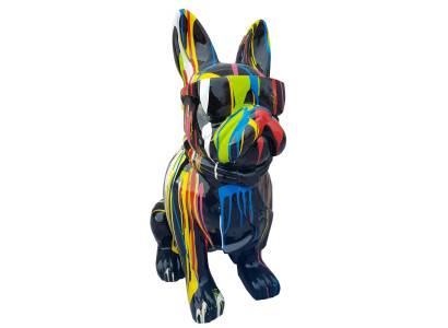 Hund Design Figuren Skulpturen Moderne Bulldogge Skulptur Deko Skulpturen Neu