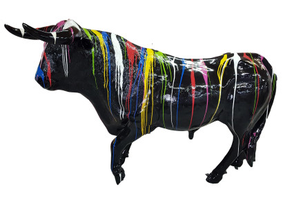 Design Figuren Skulpturen Moderne Abstrakte Skulptur Stier Garten Dekoration xxl