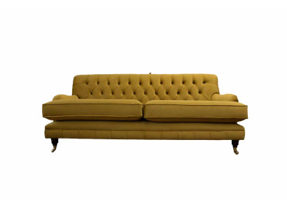 Chesterfield Sofa 3 Sitzer Polster Textil Stoff Couchen Elegante Sofas