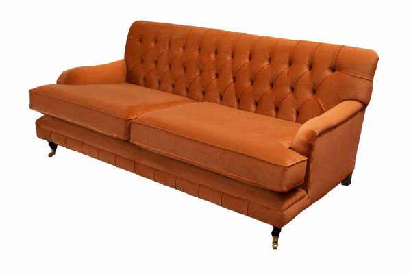 Dreisitzer Sofa 3 Sitz Stoff Chesterfield Modern Design Wohnzimmer Couch