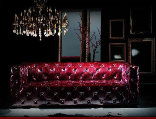 Chesterfield Sofa 3 Sitzer Ledersofa Couch Polstersofa Bordo Sofas Leder