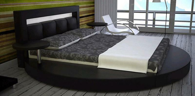 Rundes Bett Design Betten Polsterbett Rundbett Polster Round 