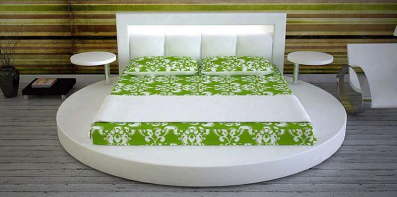 Rundes Bett Design Betten Polsterbett Rundbett Polster Round 