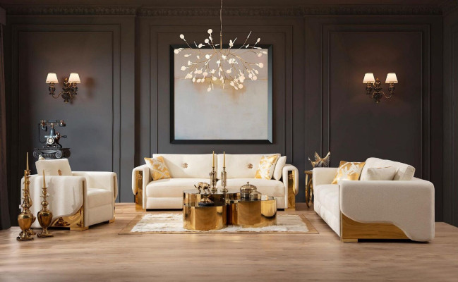 Dreisitzer Couch Polster Design Sofa Moderne 3er Sitz Sofas Wohnzimmer Möbel Neu