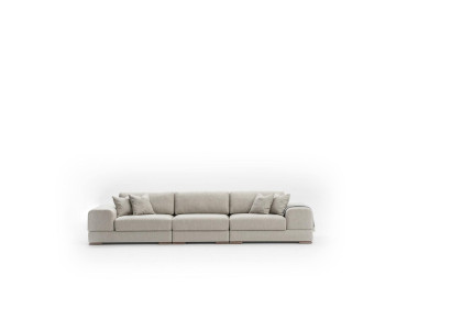 Gemütliche Couch Sofa Big Sofas Couchen Weiche Sitz Möbel 350cm Stoff