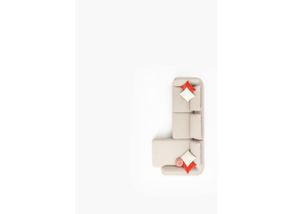 Ecksofa L-Form Sofa Luxus Sofas Möbel Wohnzimmer Modern Design 330x170