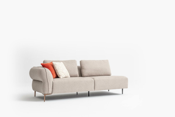 Sofa L Form Wohnlandschaft Beige Couch 420x170 Design Möbel Stoff