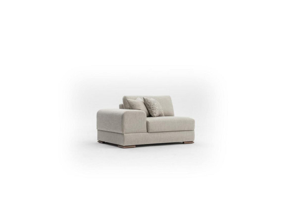 Ecksofa U-Form Grau Sofa Couch Luxus Design Möbel Wohnlandschaft Stoff