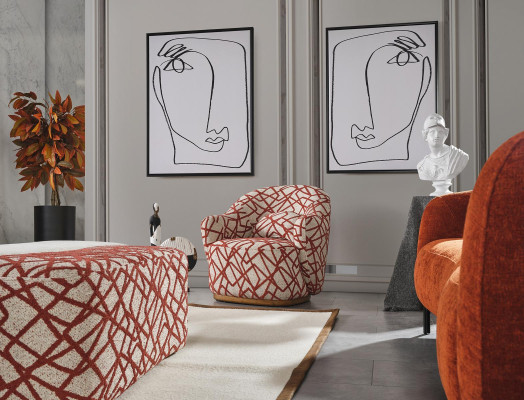 Sofagarnitur Wohnzimmer Set Sofa 4 Sitzer Sessel 3x Hocker Weiß Viersitzer Stoff