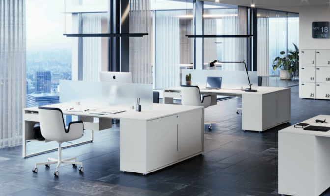 Schreibtisch Arbeitstisch Computertisch Doppelter Schreibtische mit Schublade