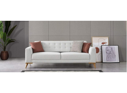 Luxus Sofa 3 - Sitzer Design Möbel Stilvoll Wohnzimmer Dreisitzer Couch