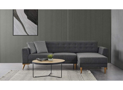 Luxus Ecksofa L - Form moderne Grau Couch Designer Möbel Wohnzimmer