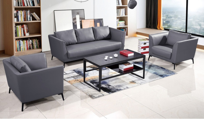 Ledersofa Sofagarnitur 3+1+1 Sitzer Set Garnitur Polstersofa Couch Designersofa