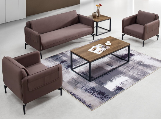 Design Polster Sitz Couch Garnitur Sofa Sofas Couchen Textil Stoff Büromöbel Neu