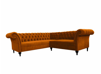 Chesterfield Ecksofa Eckcouch Designer Sofa Couch Samt Ledersofa