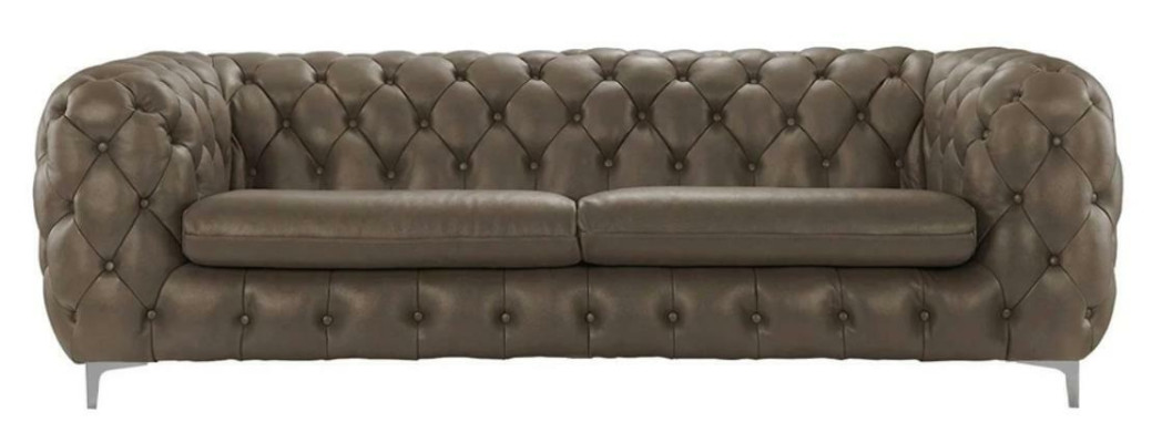 Chesterfield Sofa Braun xxl Big Leder Wohnzimmer Möbel 4 sitzer Violet Gelb Grün
