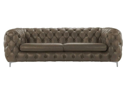 Chesterfield Sofa Braun xxl Big Leder Wohnzimmer Möbel 4 sitzer Violet Gelb Grün