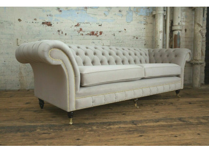 Sofa 4 Sitzer xxl Couch Sitz Polster Sofas Couchen Chesterfield Design 