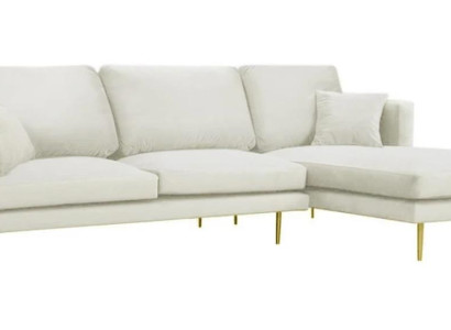 Eleganz in Weiß für Ihr exklusives Designer Sofa im luxuriösen L-Form Stil