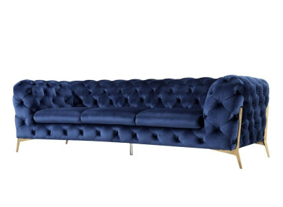 Luxus Textil Stoff Sofa Couch Polster Sitz 3+2 Garnitur Chesterfield Garnituren