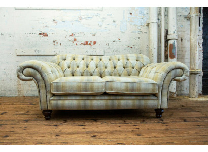 Chesterfield Sofa 2 Sitzer Design Sofas Polster Couchen Leder Relax Zweisitzer