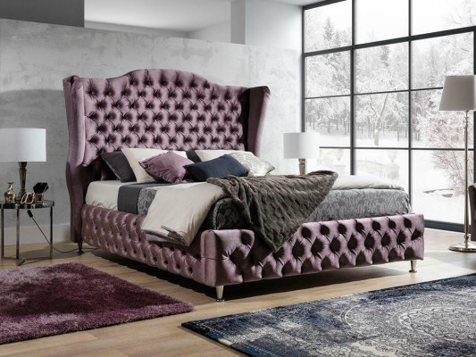 Königliches Chesterfield Bett Aubergine Betten Klassisches Design