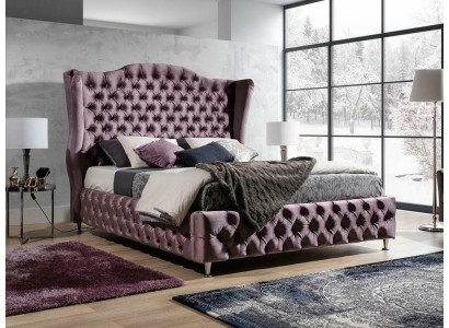 Königliches Chesterfield Bett Aubergine Betten Klassisches Design