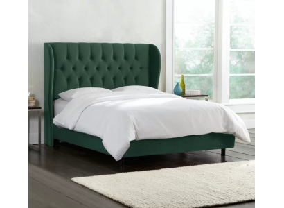 Chesterfield Design Samt Bett Luxus Textil Betten Schlafzimmer Doppel 160x200cm