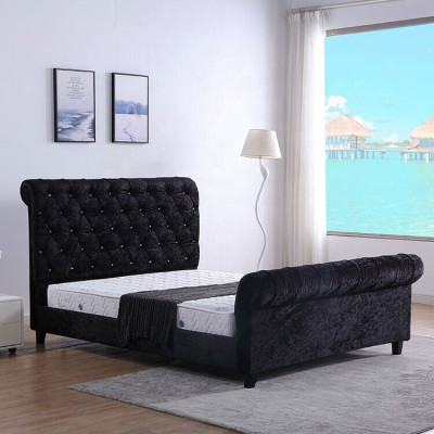 Schwarzes Schlafzimmer Chesterfield Bett Edles Schlafzimmer Bett
