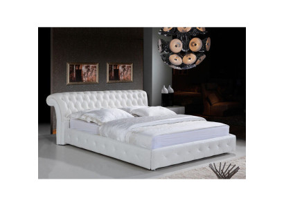 Chesterfield Designer Bett Schlafzimmer Textil Leder Polster 140/160/180/200 cm