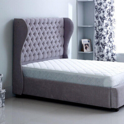 Chesterfield Designer Bett Schlafzimmer Textil Leder Polster 140/160/180/200cm