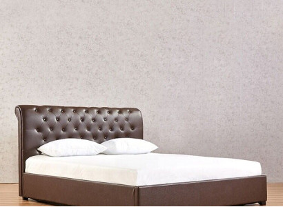 Modernes Braunes Chesterfield Doppelbett Designer Schlafzimmer Bett