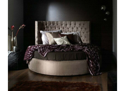 Runde Chesterfield Luxus Rund Bett Klassische Hotel Samt Textil Leder Betten Neu