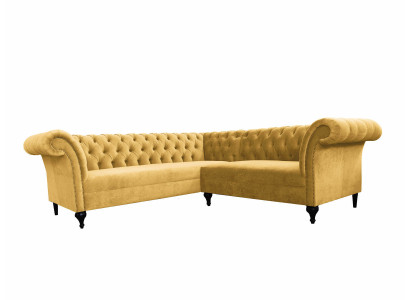 Chesterfield Ecksofa Eckcouch Designer Sofa Couch Samt Ledersofa