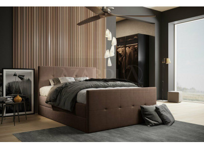 Chesterfield Bett Polsterbett Doppelbett Betten xxl Design Luxus Boxspringbett