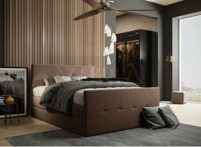 Chesterfield Bett Polsterbett Doppelbett Betten xxl Design Luxus Boxspringbett