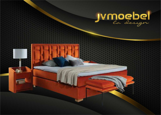 Chesterfield Doppelbett Schlafzimmer Samt Betten Bettgestell Nachttisch 3tlg Set